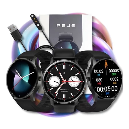 Relógio Inteligente Smartwatch com comando de Voz IA, GPS, a prova d’água Peje Redondo. - imagem 2