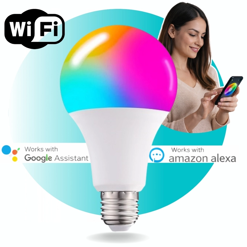 10W Lâmpada Inteligente Rgb Smart Life Tuya Para Alexa E Google Assistant SC-9412 - It-Blue - 1