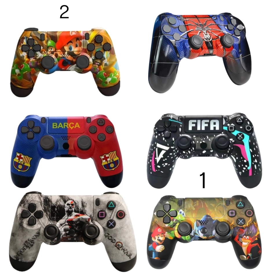 Controle Personalizado compatível com Ps4 sem fio joystick com cabo carregável - 2