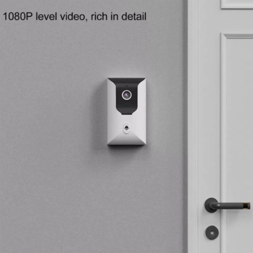 Campainha Com Câmera Vídeo Porteiro Sem Fio Wi-Fi HD Inteligente Smart Home Vê Pelo Celular Recarregável - 2
