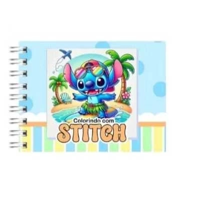 Kit Livro De Colorir Stitch + Canetinhas Coloridas Touch Marca Texto, Ponta Dupla (0,1mm e 6,0mm) – Traços Finos e Áreas Grandes  - 4