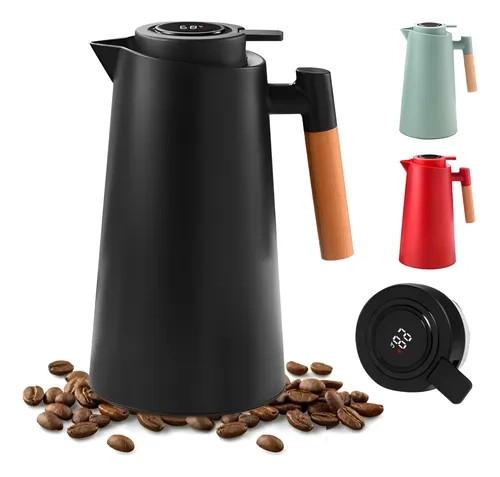 Garrafa Térmica 1 Litro Com Termômetro Led Para Chás / Café - 1
