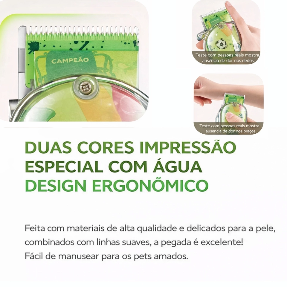 Kemei de cortar Pelos Pets e animais de estimação Bivolt sem fio 110V220V km-cw2100 Máquina 2026 - 3