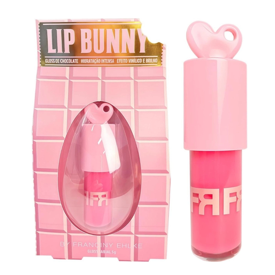 Franciny Ehlke Gloss Lip love hidratante labial de sabor lip bunny rosa gloss labial - 3