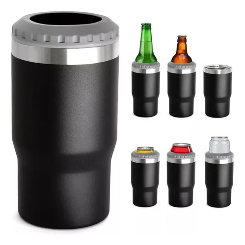 Copo Térmico Long Neck 420ml Cerveja Latinha Abridor Inox - 1