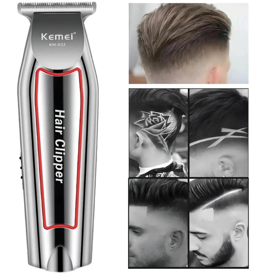 Kemei Km 032 Prateado Cortador de Cabelo - imagem 5