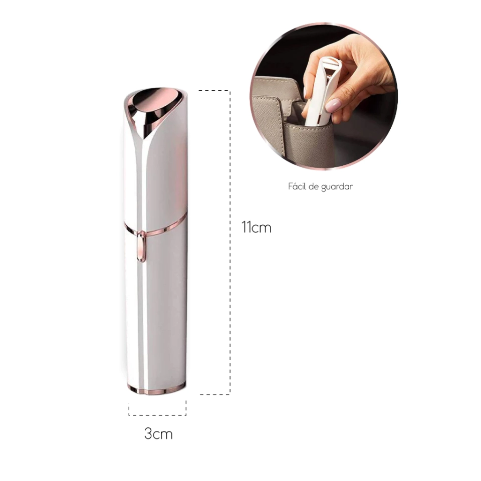Depilador Elétrico Batom Indolor Portátil Facial Touch Removedor de Pêlos Indesejados Recarregável - 3