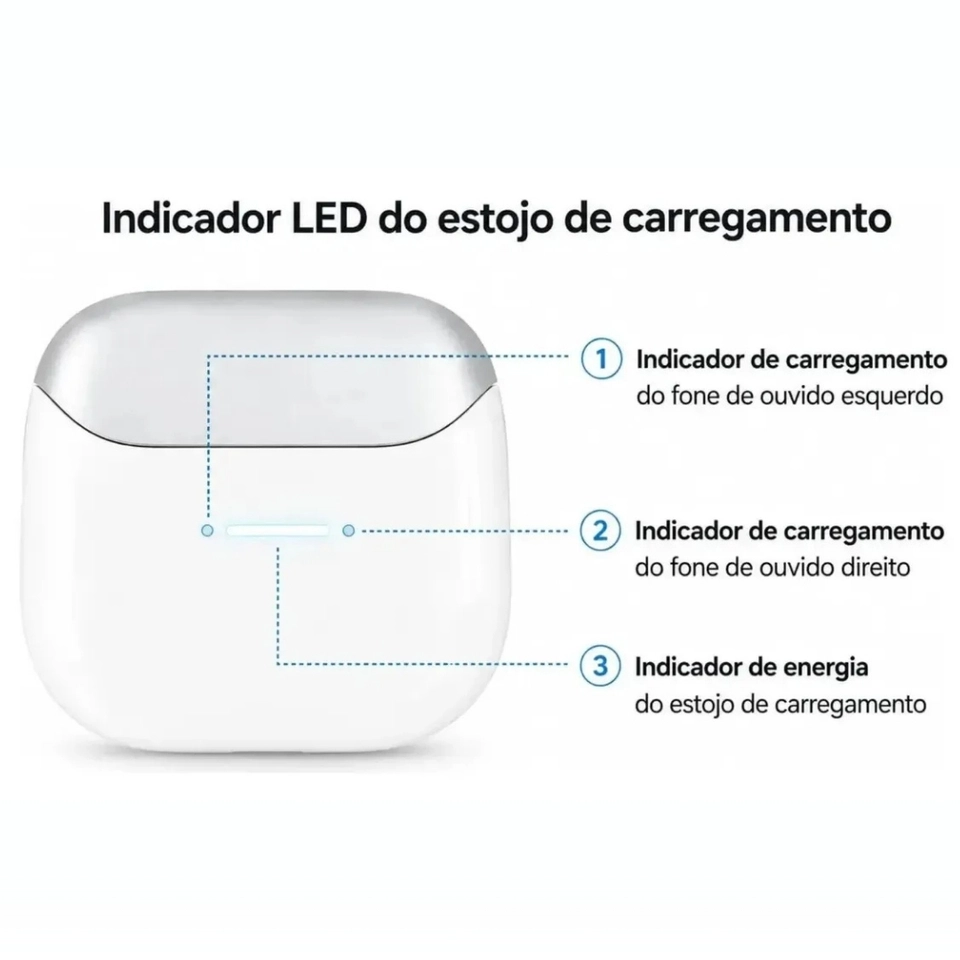 Fone de Ouvido Sem fio Bluetooth novo Kaidi ft-1833 Indução Fone inteligente Modelo 2026  - imagem 5