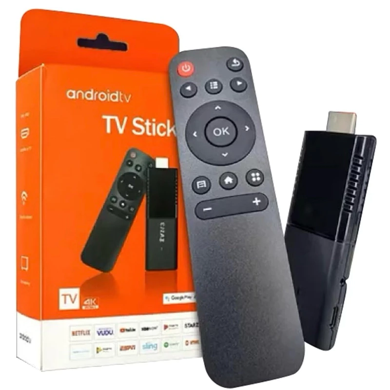 Tv Stick / Smart Tv Android 4k Wi-fi Hdmi Streaming Cor Preto - 4