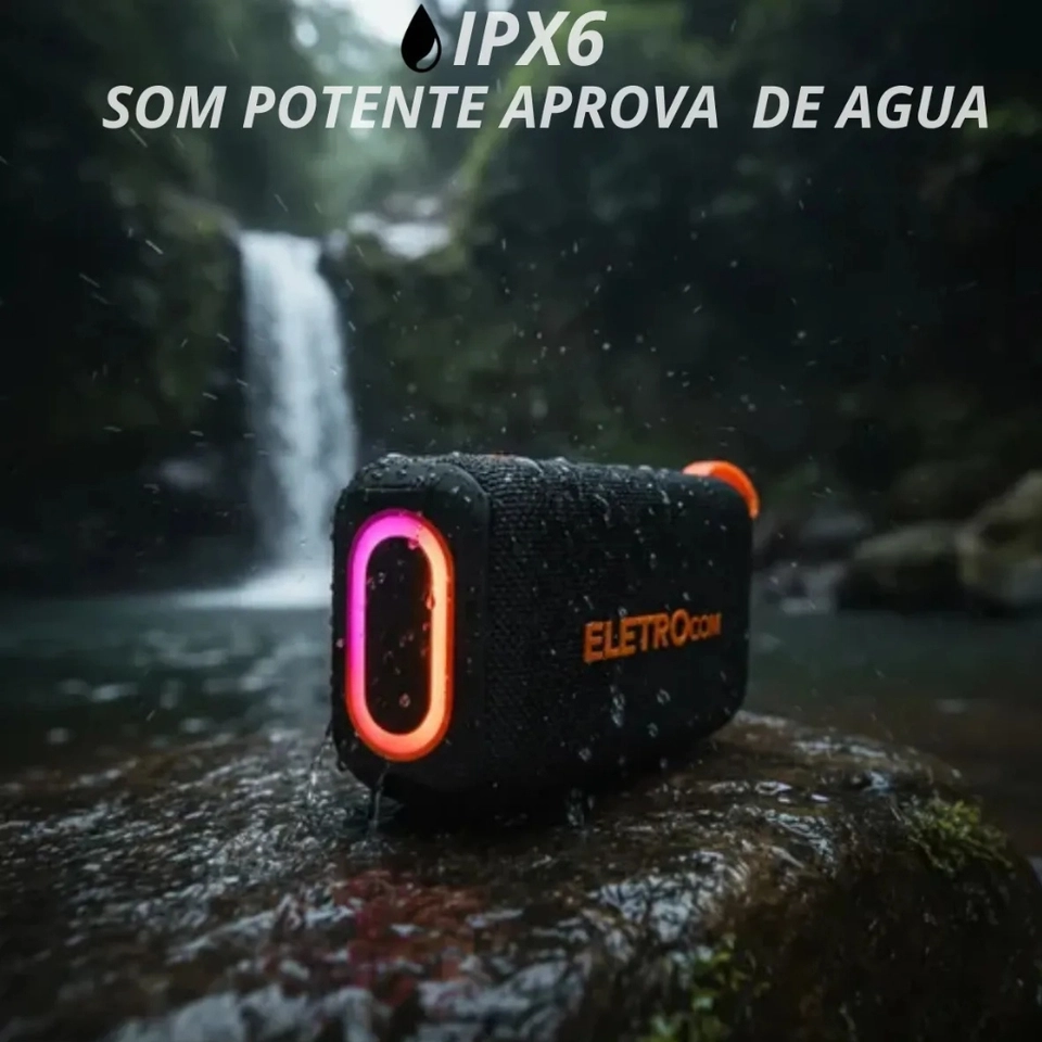 Caixa De Som Bluetooth 50w 2 Em 1 + Power Bank 10000mah Turbo - imagem 3