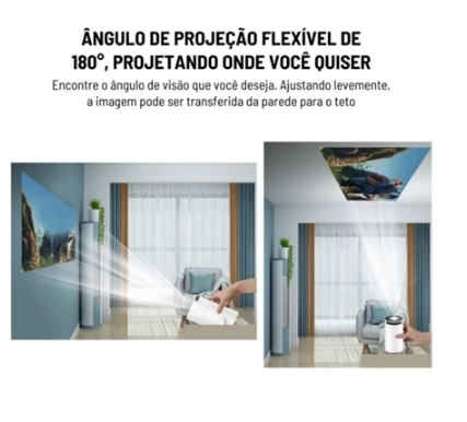 Projetor 4K HD 150 Polegadas Celular, Tv B0x, Xbox, PS, Pc, Wifi HY300 Magcubic Envio Imediato - 5