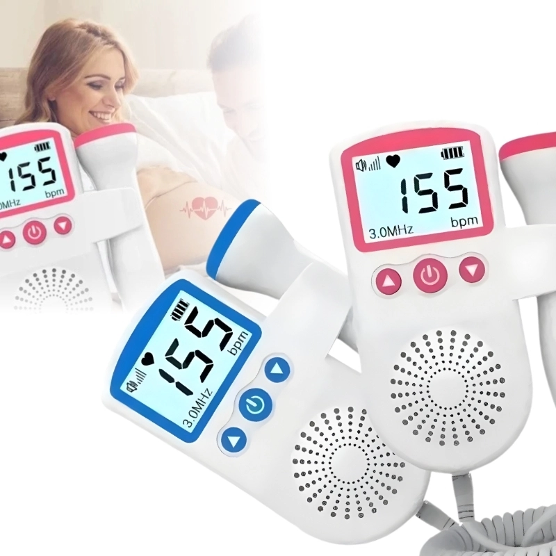 Doppler Fetal Portátil - Monitor Cardíaco para Bebê com Display LCD e Áudio - 1