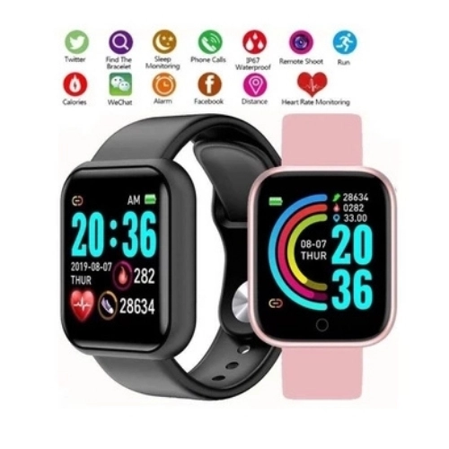 Relógio Smartwatch Android Ios Inteligente D20 Y68 Bluetooth coloca foto - imagem 3