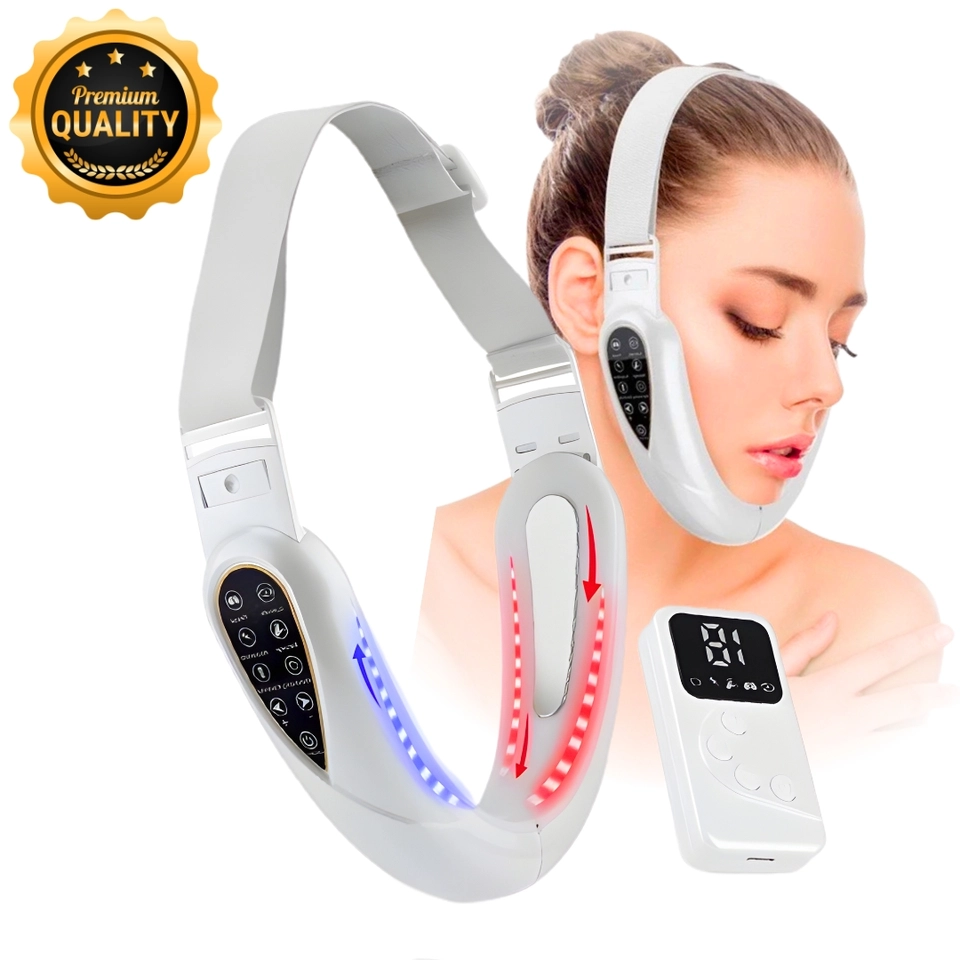 Massageador Facial V-face Ems Redutor De Papada Kapbom Aparelho De Massagem Redsutor De Papadas 127/220v - imagem 1