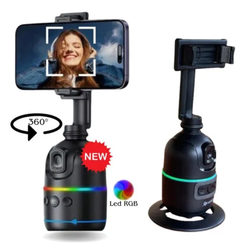 Gimbal Suporte Celular 360 Reconhecimento Facial Lançamento - 4