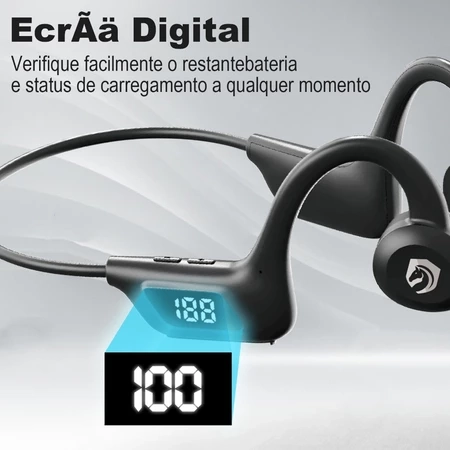 H'maston F921 Fone Ouvido De Condução Aérea Esportivo Bluetooth V5.2 Neckband Earflex - 3