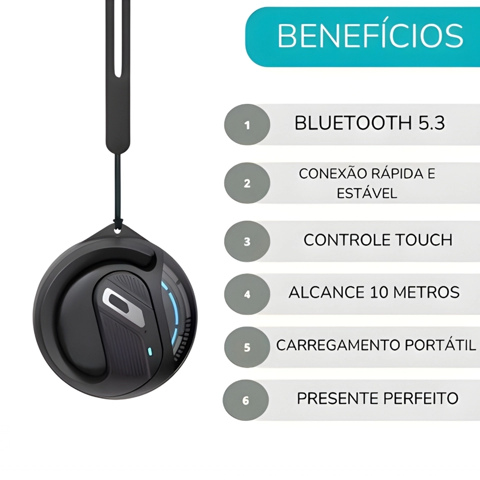Fone de Ouvido Sem fio Bluetooth TWS Kaidi KD-799 - 4