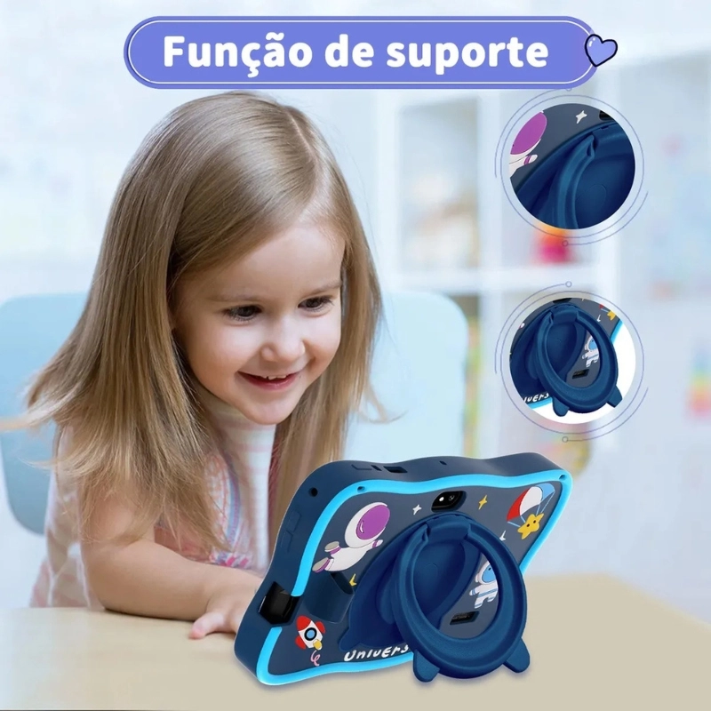Tablet Infantil 6gb + 128gb 7'' Astronauta Kids Capa - 5