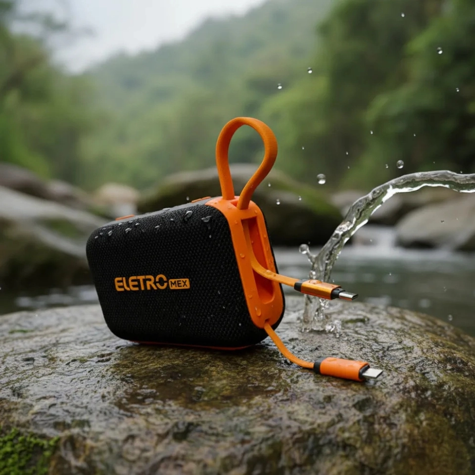 Caixa De Som Bluetooth 50w 2 Em 1 + Power Bank 10000mah Turbo - 6