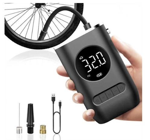 Mini Compressor Recarregável 150 Psi Usb Para Carro Moto Bik - 1