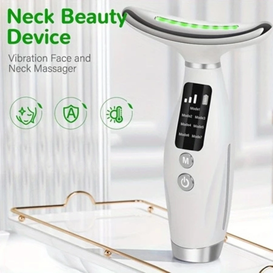 Massageador Recarregável de 7 Modos para Rosto e Pescoço - Alimentado por USB, Design Ergonômico - imagem 5
