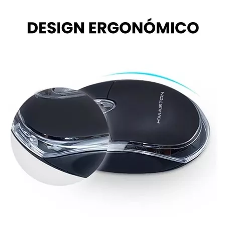 H'maston MS01 Mouse Com Fio Confortável Silencioso Modos 1000 Dpi 3 Botões com Led - 6
