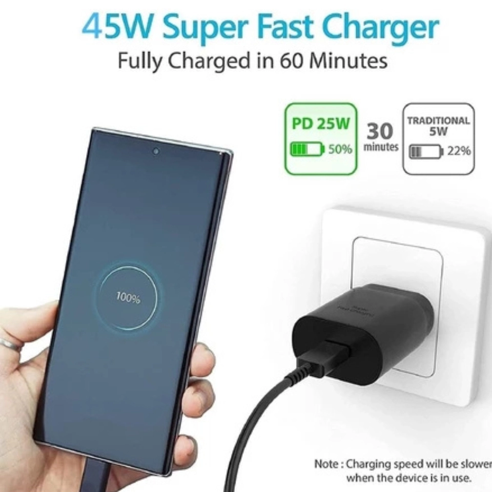 Carregador Samsung 45W Turbo Tipo C modelo sansung 2026 - imagem 3