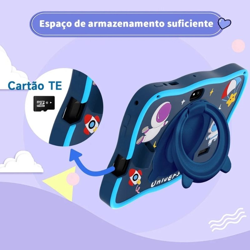 Tablet Infantil 6gb + 128gb 7'' Astronauta Kids Capa - 3