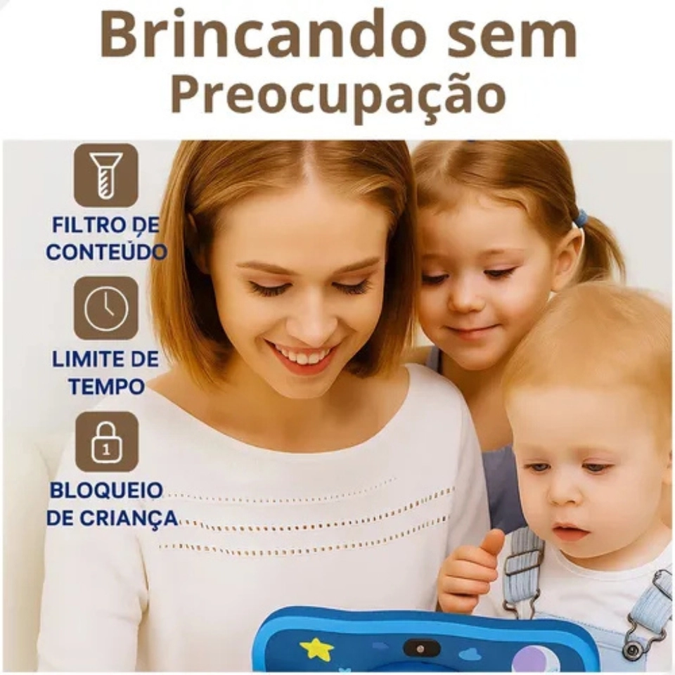 Tablet Infantil Capivara Criança Kids Android 4gb Ram 64gb - 2