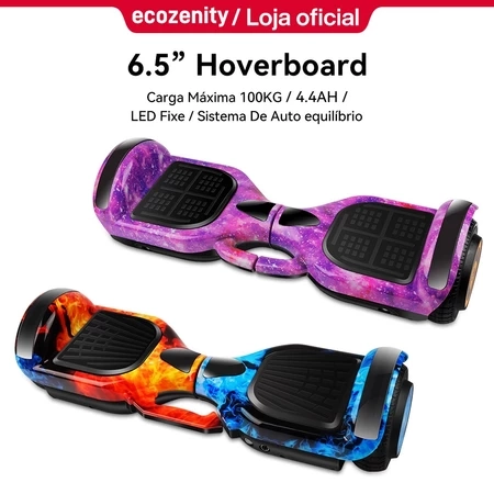 Hoverboard Infantil Skate Elétrico 6.5" Led Bluetooth Bateria De Grande Capacidade Endurance Forte - 4
