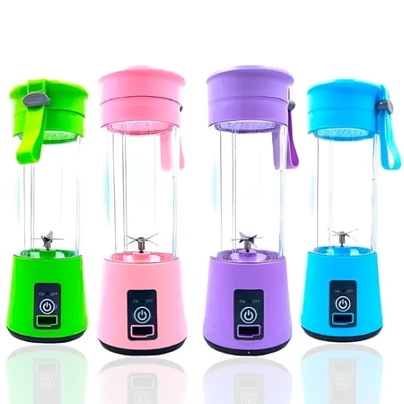 Mini Liquidificador Portátil Juicer de suco elétrico Shake 6 Laminas + Cabo USB 110V/220V 380ML - 5