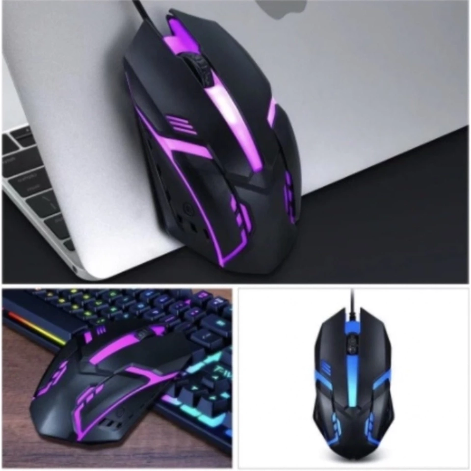 Mouse Gamer Usb 3200dpi Led Rgb Com Fio  - 4