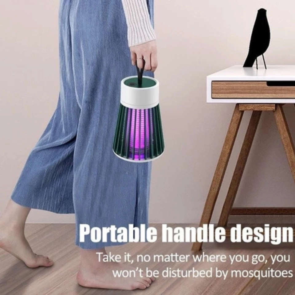 Lâmpada Elétrica Mata-Mosquitos Com Luz UV Usb Armadilha Para Insetos - 5