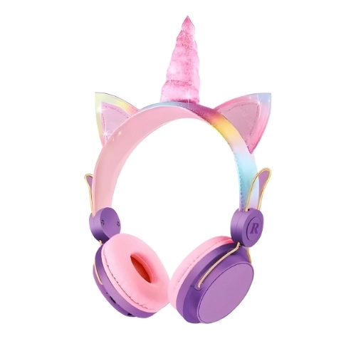 Fone De Ouvido Sem Fio Bluetooth Unicornio Para Crianças - 6