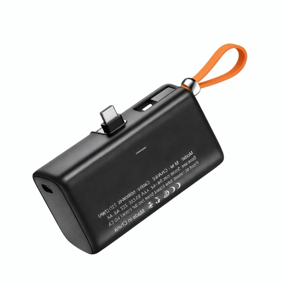 Carregador Portátil Mini Power Bank 10000mAh Com 02 Saídas Tipo-C / Lightning Minimen - 5