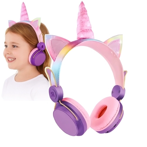 Fone De Ouvido Sem Fio Bluetooth Unicornio Para Crianças - 1