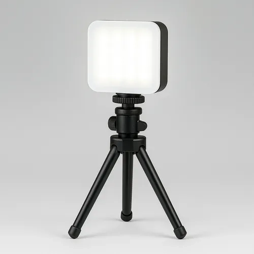 Luz De Led Rgb Preenchimento Para Vídeo + Foto Recarregável Preto Rgb - 2