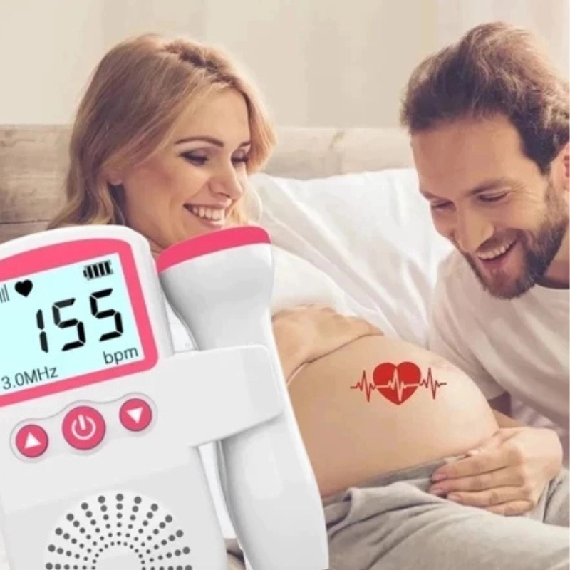 Doppler Fetal Portátil - Monitor Cardíaco para Bebê com Display LCD e Áudio - 2