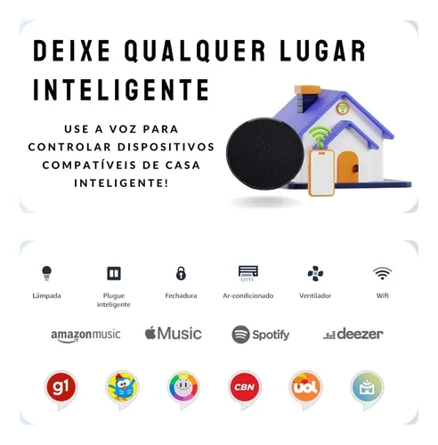 Caixa De Som Alexa Echo Pop Amazon  - 5