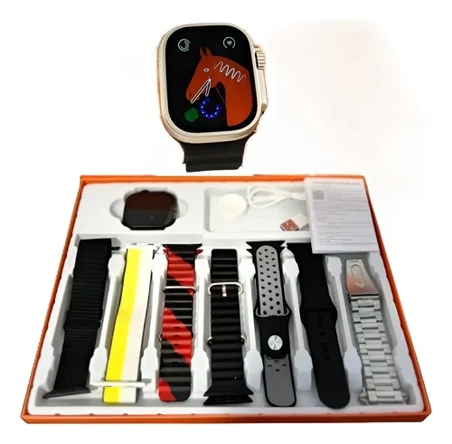 Smartwatch Relógio Inteligente 7 em 1 com 7 Pulseiras – Tela Infinita 2.01", Bluetooth 5.0, Monitor de Saúde e Chamadas - imagem 4