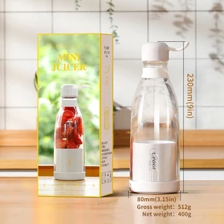 Garrafa Mini Liquidificador Elétrico Portátil Recarregável - 4