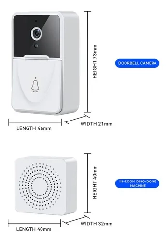 Campainha Inteligente Interfone Câmera Áudio Wi-fi Protetora - 5