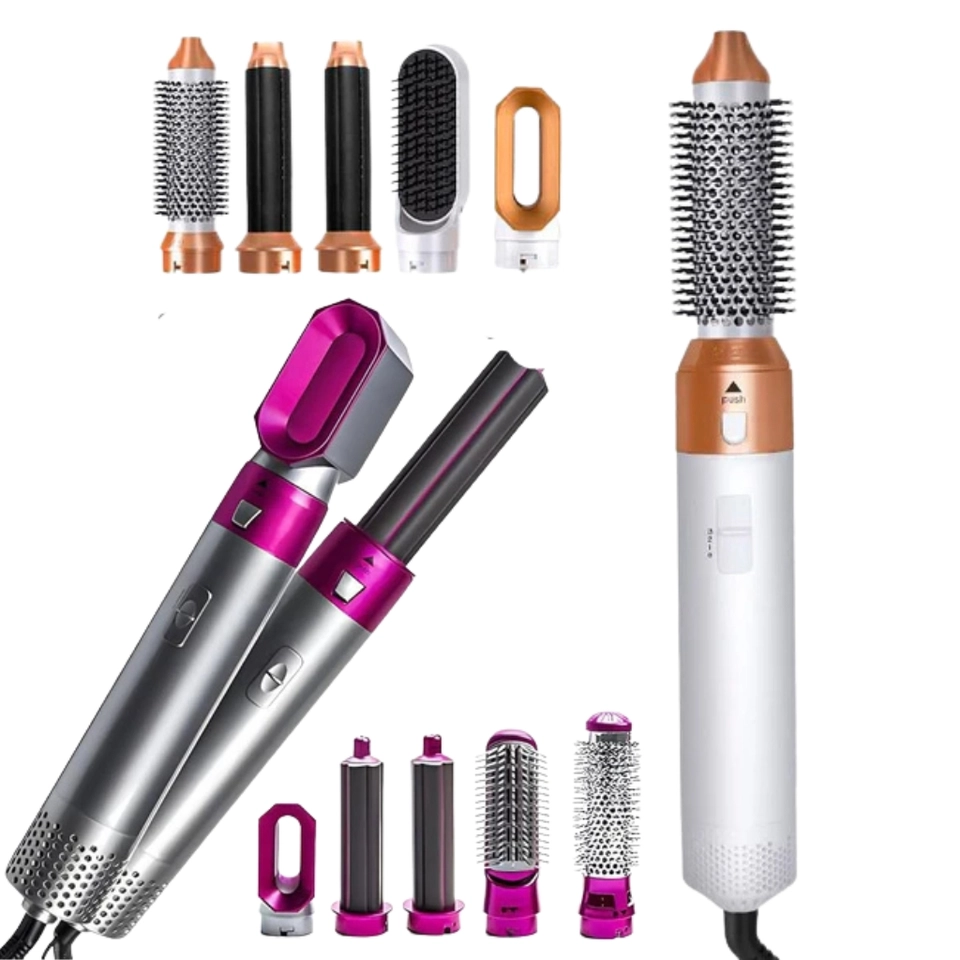 5 Em 1 Escova De Ar Quente Secador De Sopro De Cabelo De Um Passo Modelador Alisador E Lacrado 220V - 2