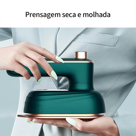 Mini Ferro De Passar Roupas Para Viagem Elétrico Portátil Pequeno Bivolt 110v e 220v - 2