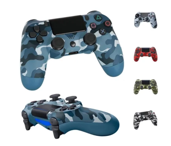 Controle camuflado compatível com Ps4 sem fio joystick com cabo carregável - 4