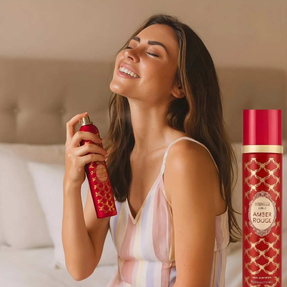 Body Splash Amber Rouge 300ml Marca Isabelle La Belle Floral - imagem 4