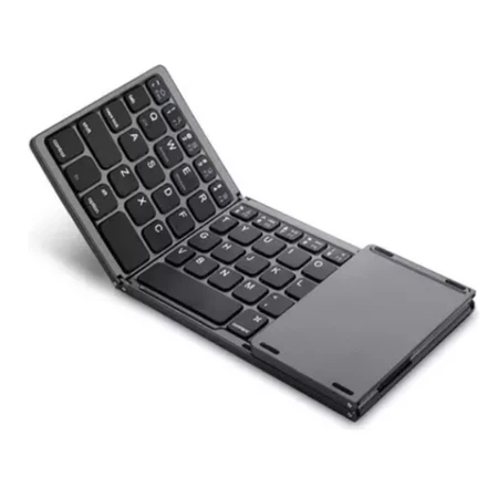 Mini Teclado Dobrável Com Mouse Touch Bluetooth 5.0 C ompatível Smartphone e Tablte - 1