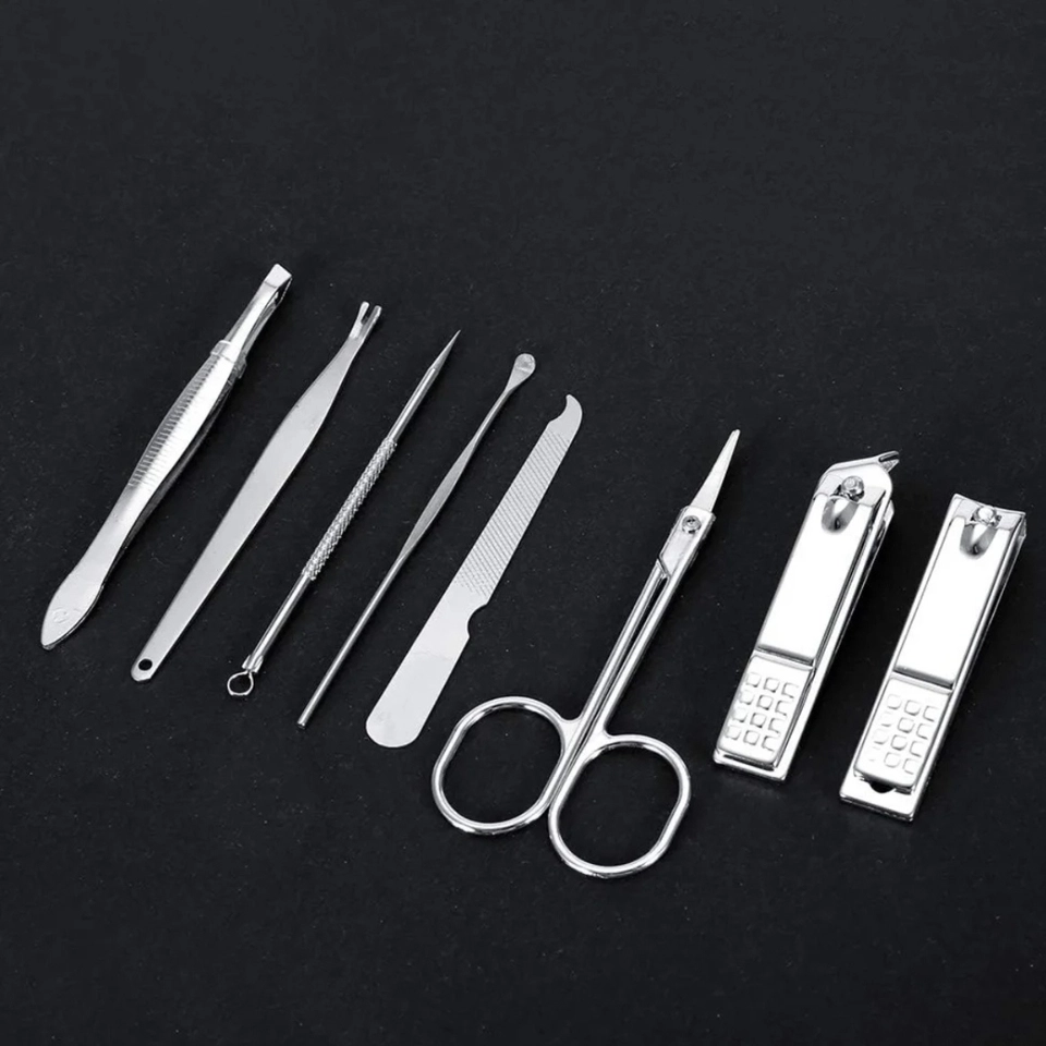 Kit 7 Peças Completo Cortador de Unha, Cutícula, Pinça, Tesoura, Lixa - AL-3501 Altomex - imagem 2