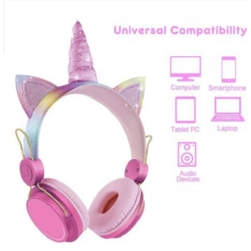 Fone De Ouvido Sem Fio Bluetooth Unicornio Para Crianças - 5