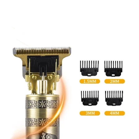 Máquina de cortar cabelo barbeiro profissional dragão elétrica bateria recarregável - 5